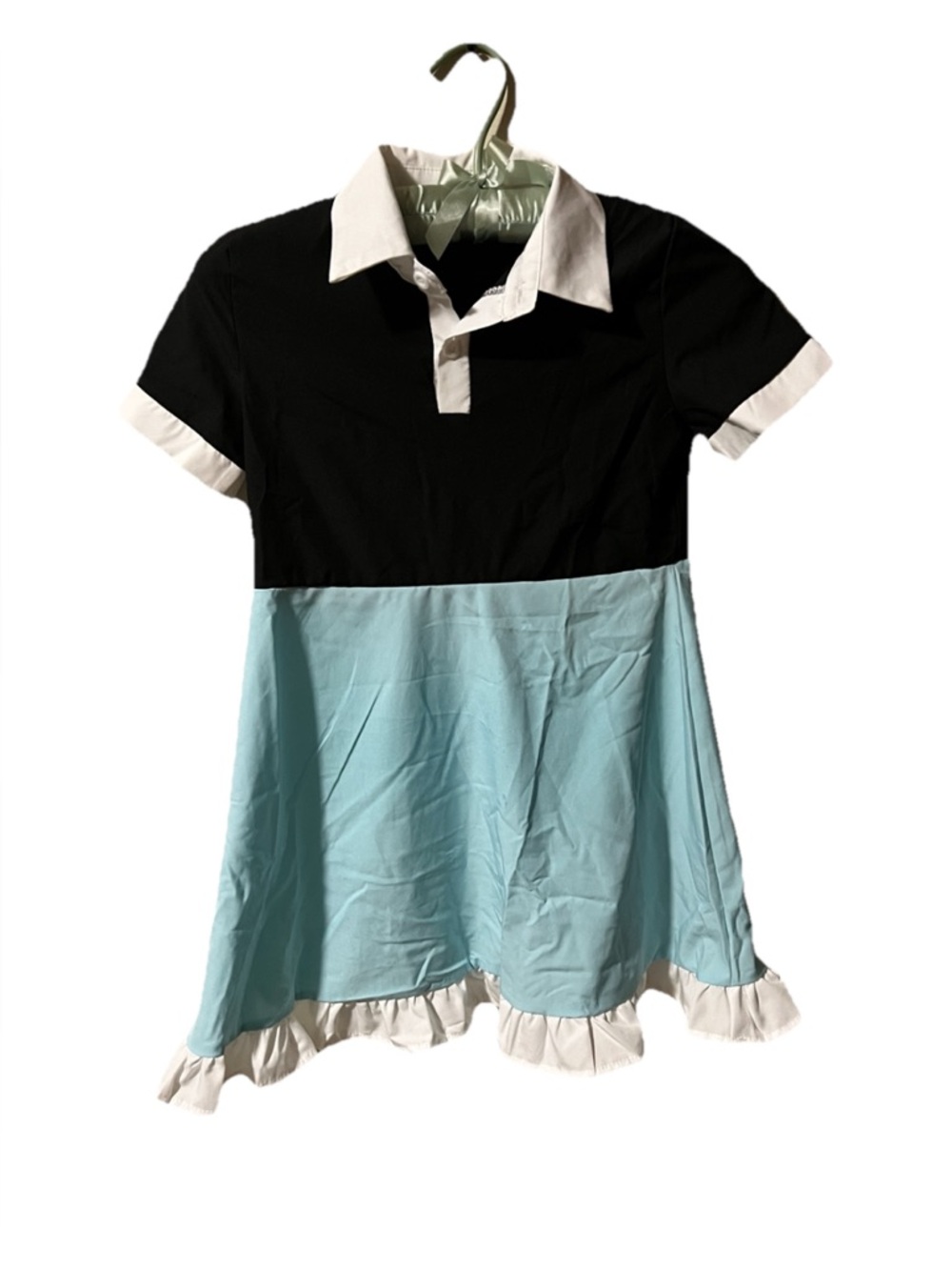 Girls Two-Tone costume dress - Black & Light Blue
Sz Med